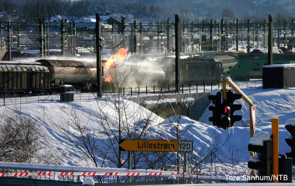 Lillestrøm-ulykken. Foto: Tore Sannum/NTB