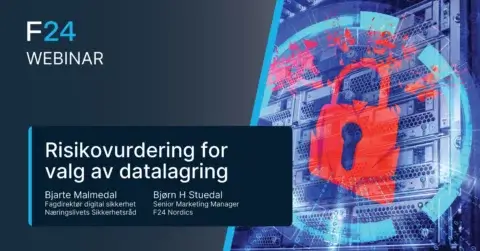Webinar om risikovurdering for valg av datalagring.